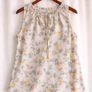 LOFT Petite Floral Sleeveless Blouse – Petite Small